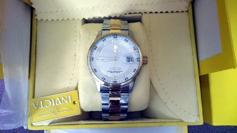 dư dùng cái INVICTA Men viền vàng 18k mua ở Mĩ - 4