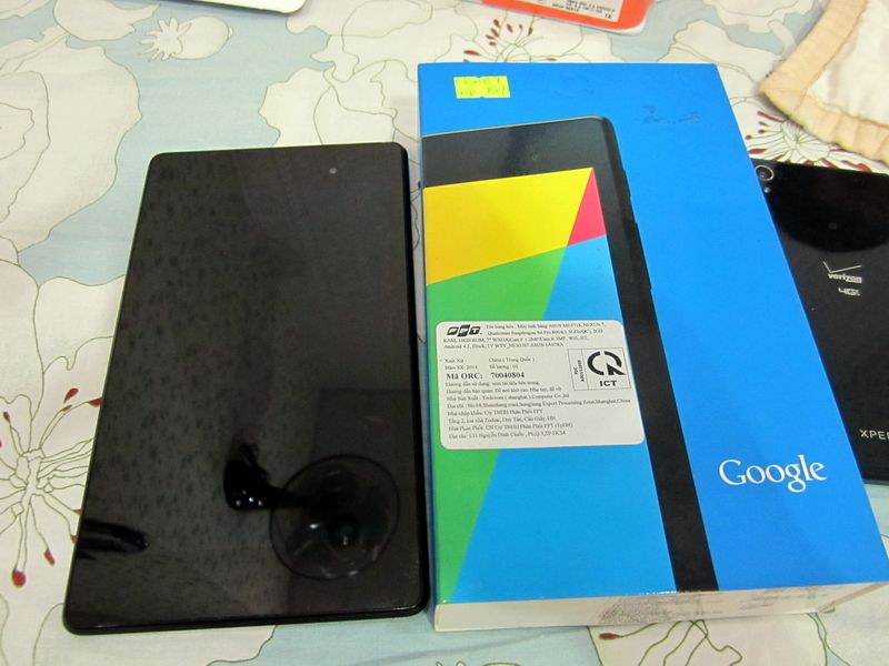 bán NEXUS 7 (2013) bản wifi only - fullbox chính hãng còn bảo hành