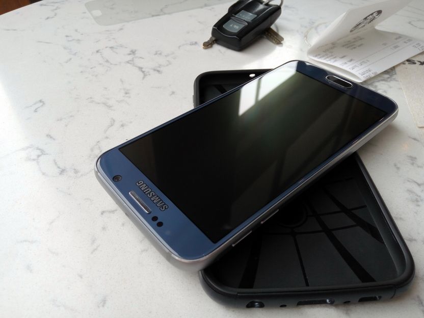 bán SAMSUNG S6 xanh, đẹp, hàng Mĩ AT&T - 2