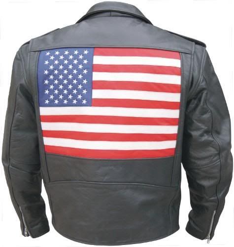 american flag leather jacket photo: Biker Leather Black with USA Flag BlackLeatherBikerLeatherwithUSAFlag.jpg