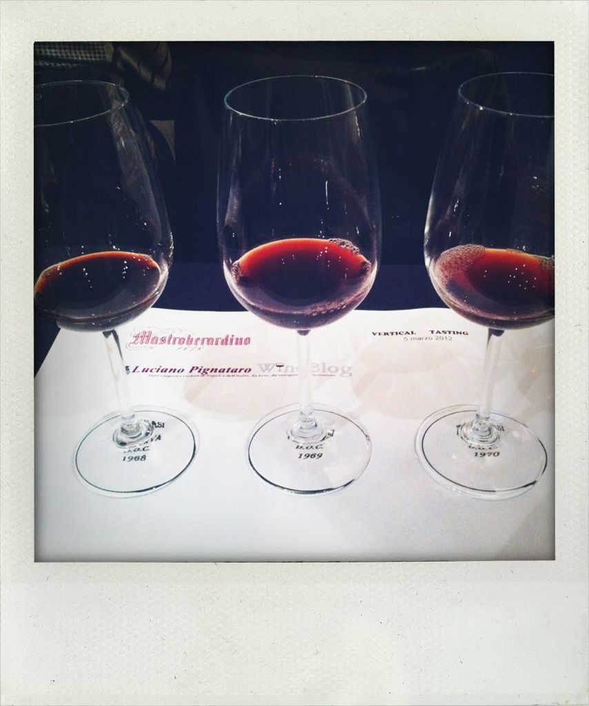 Verticale Taurasi Mastroberardino 1968, 1969 e 1970, Uploaded from the Photobucket iPhone App