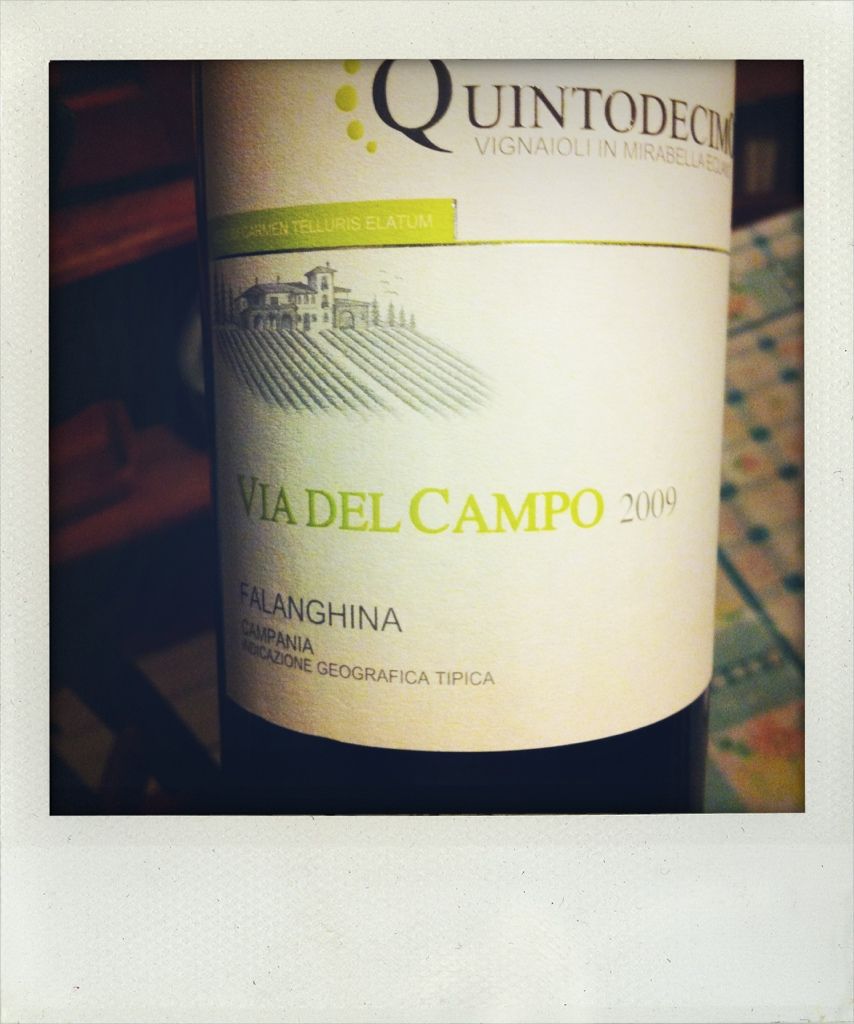 Campania IGT Falanghina &quot;Via del Campo&quot; 2009, Quintodecimo, Uploaded from the Photobucket iPhone App