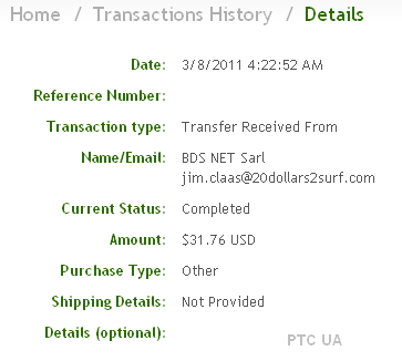 Виплати з 20dollars2surf