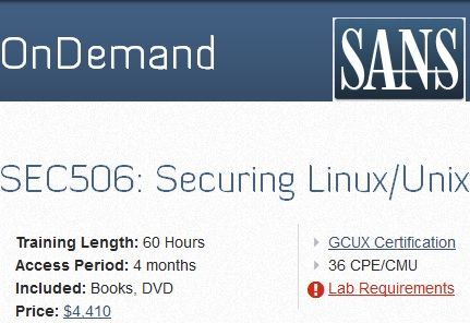 [Image: SANS_-_SEC506_Securing_LinuxUnix.jpg]