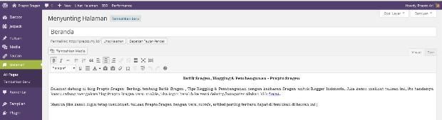 Beranda Blog dan juga Blog Post agar berhasil