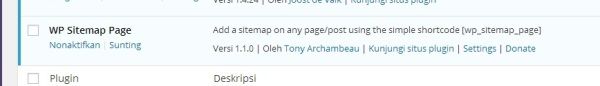 Plugin WP Sitemap Page Aktifkan Plugin WP Sitemap Page