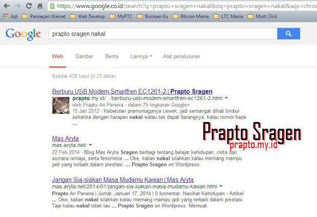 Temuan Kata Kunci Prapto Sragen Nakal di Pencarian