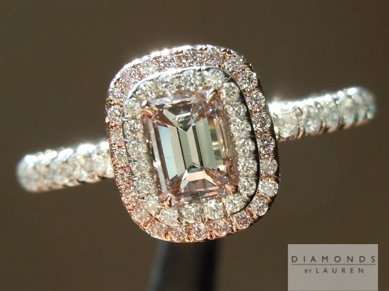 light pink diamond ring