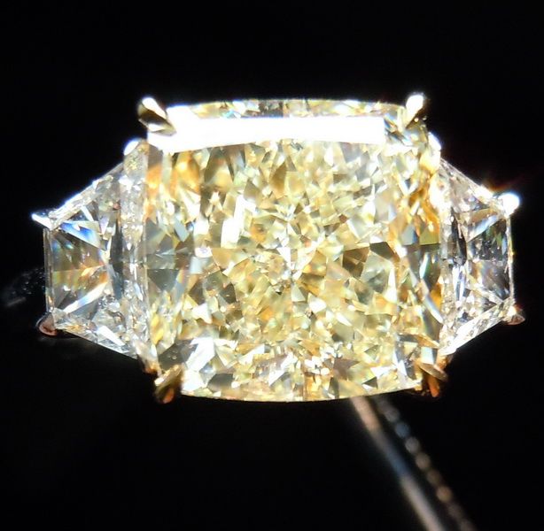fancy canary diamond ring
