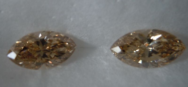 brown halo diamond earrings