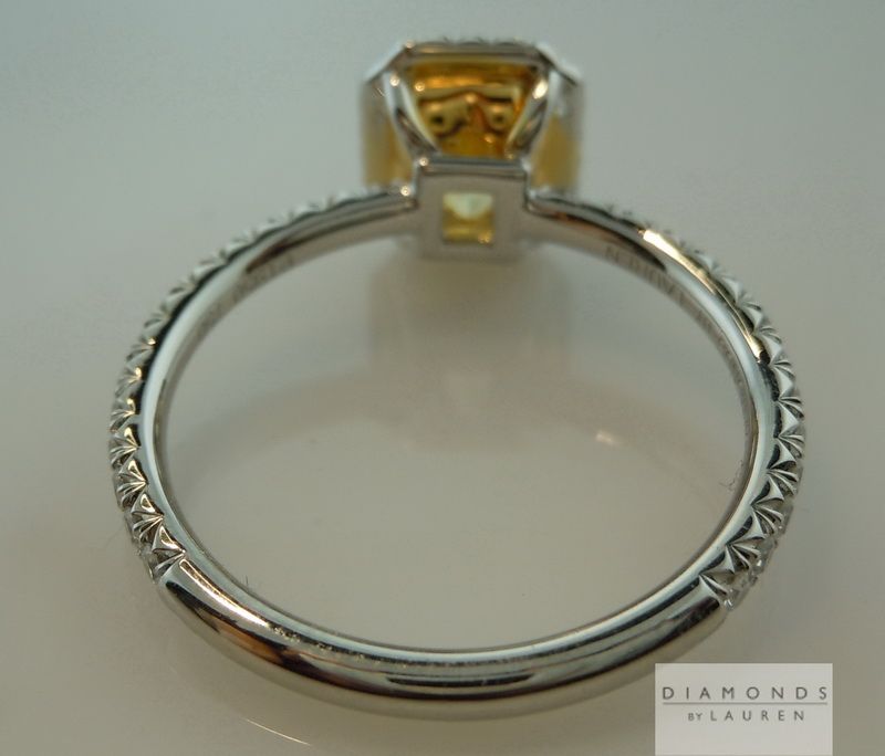 gia fancy vivid yellow diamond ring