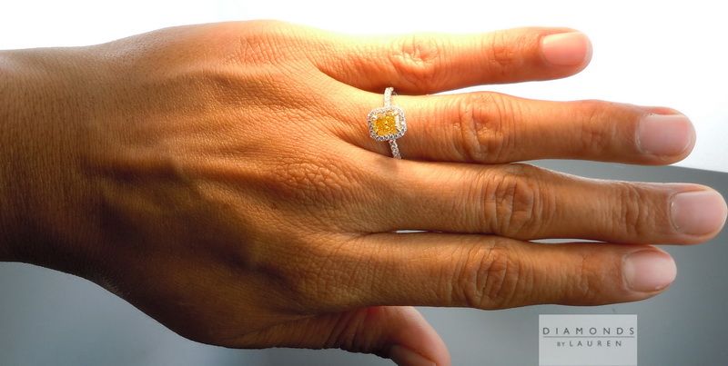 yellow diamond engagement ring
