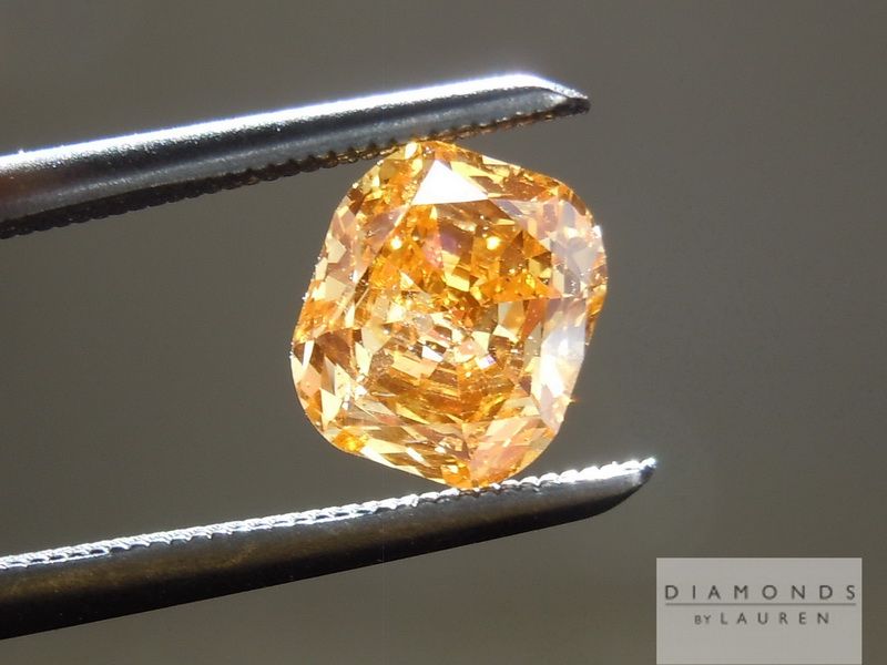 fancy vivid yellow orange diamond