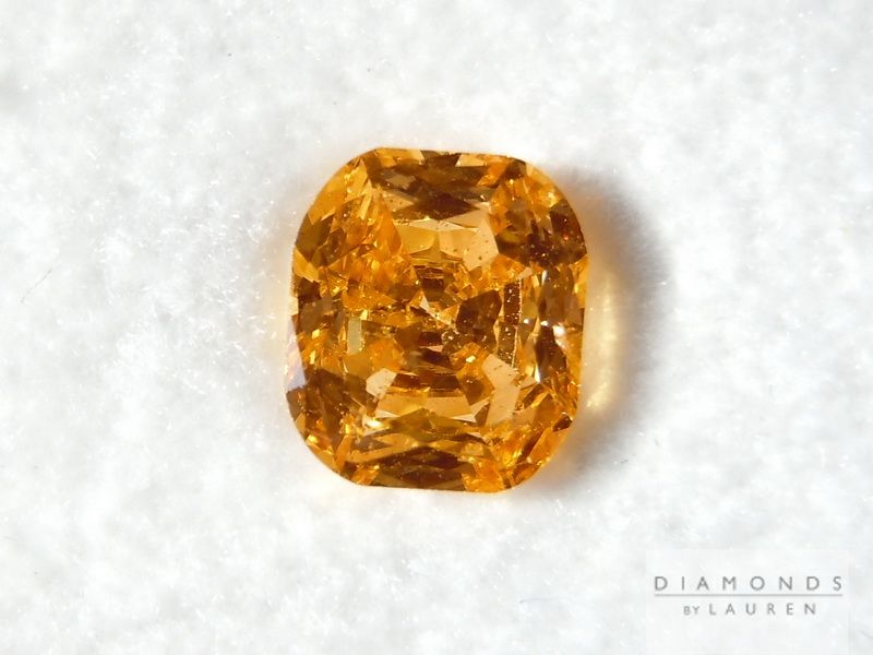 fancy vivid yellow-orange diamond