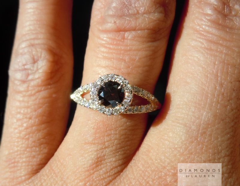 hand forged engagement ring