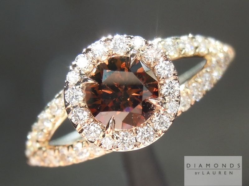 orange diamond ring