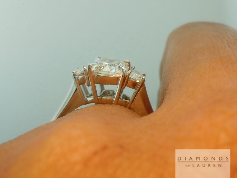 colorless diamond engagement ring