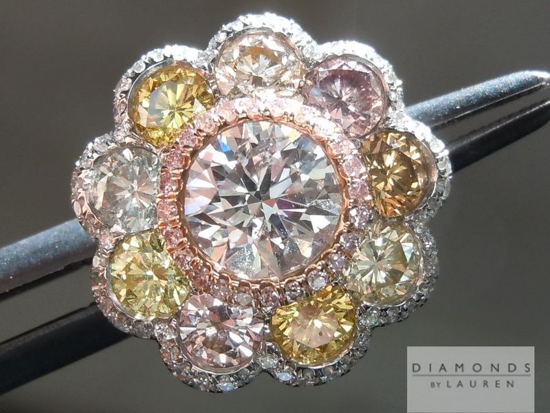 diamond halo earrings