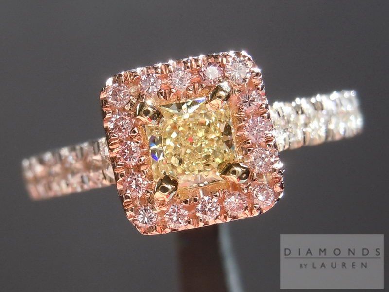 pink dimaond ring