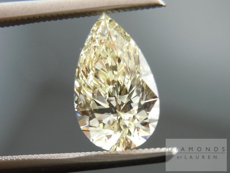 q-r, natural light yellow diamond