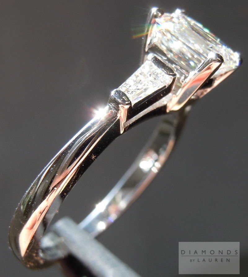 emerald diamond engagment ring