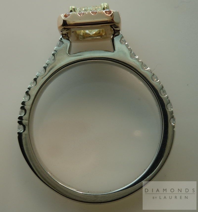 tri-color ring diamond ring