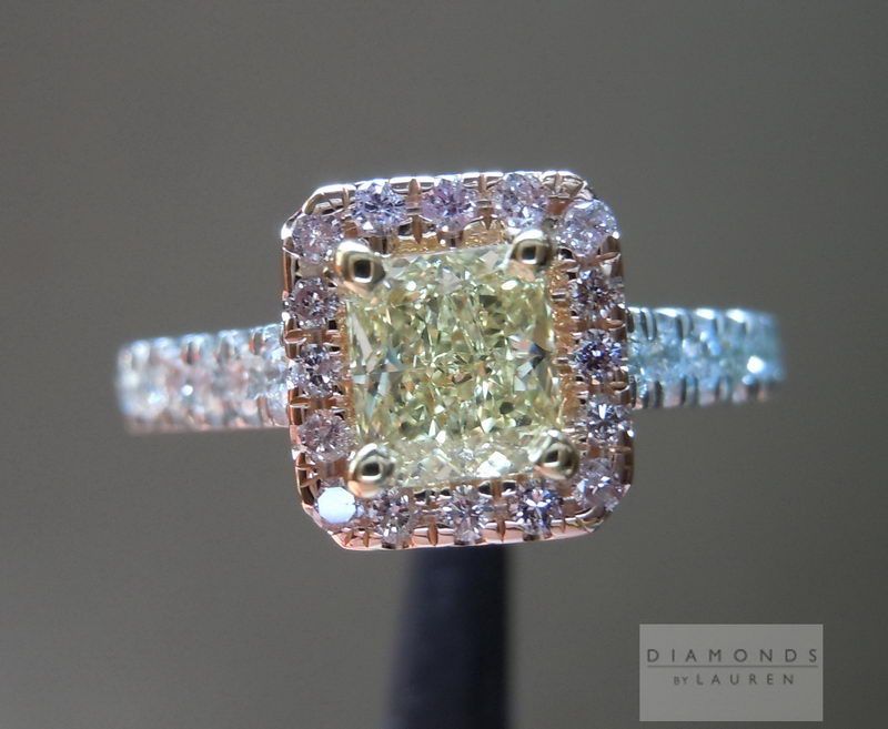 pink diamond halo ring pink diamond halo
