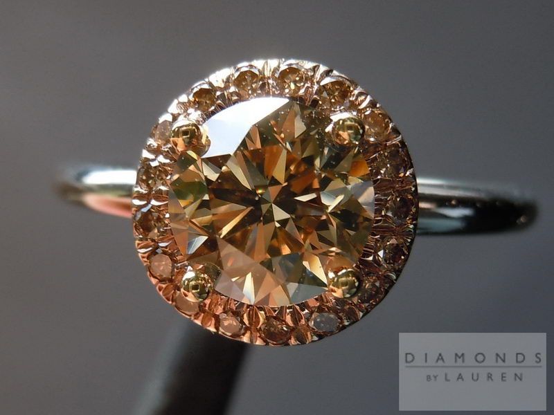 brown diamond engagement ring