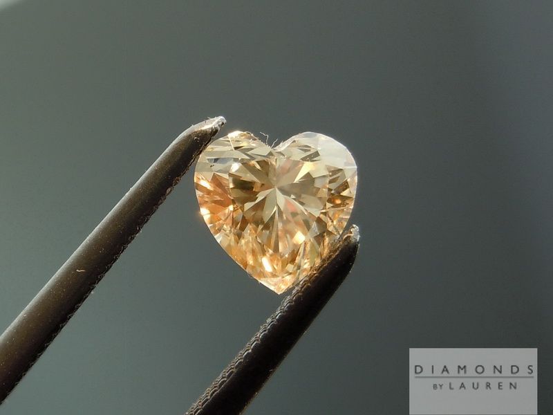 brown heart shape diamond