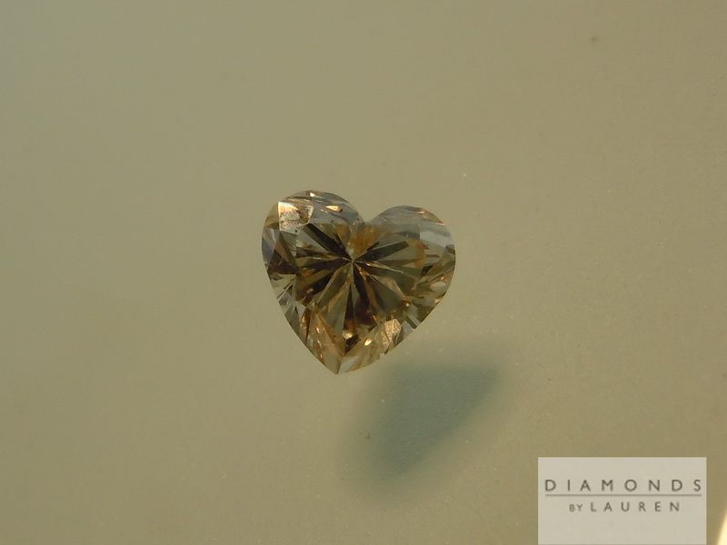 brown heart shape diamond