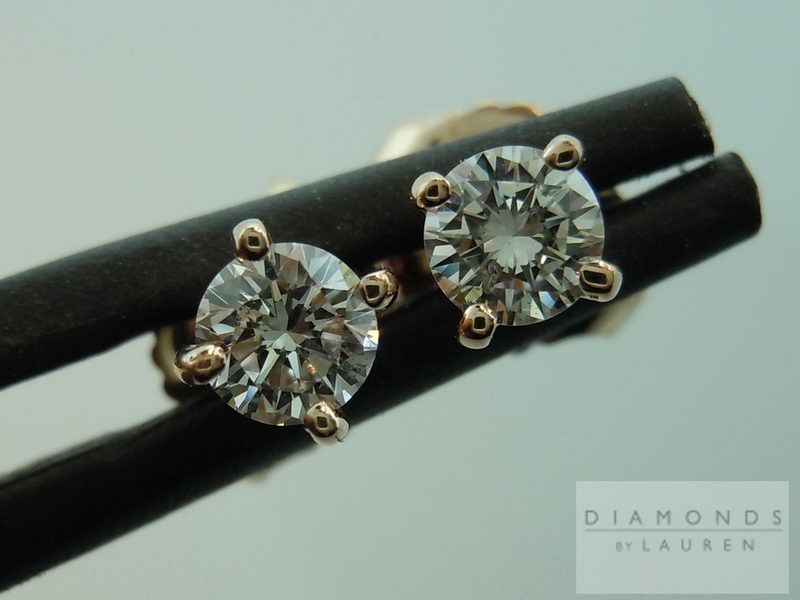 1/3ctw diamond earring white diamond studs