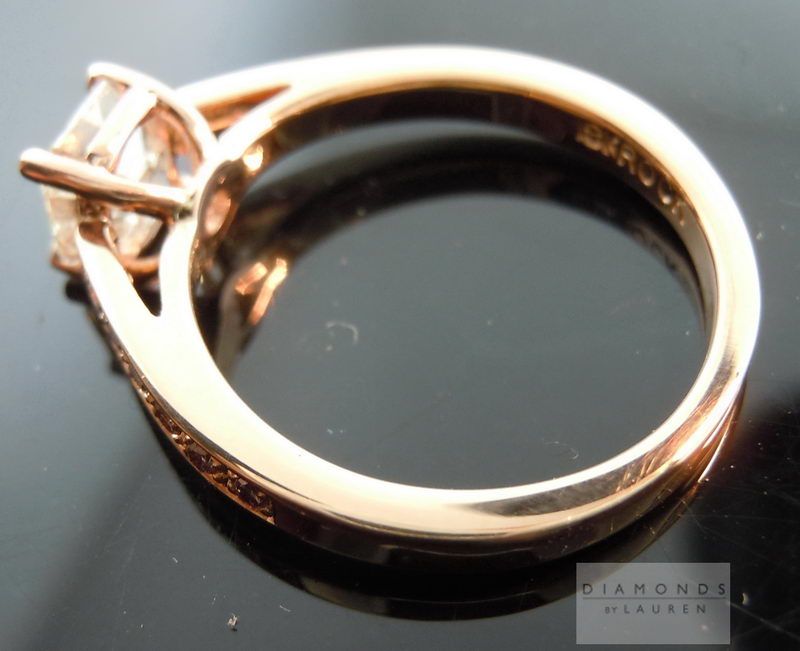 Pink Asscher Diamond Ring