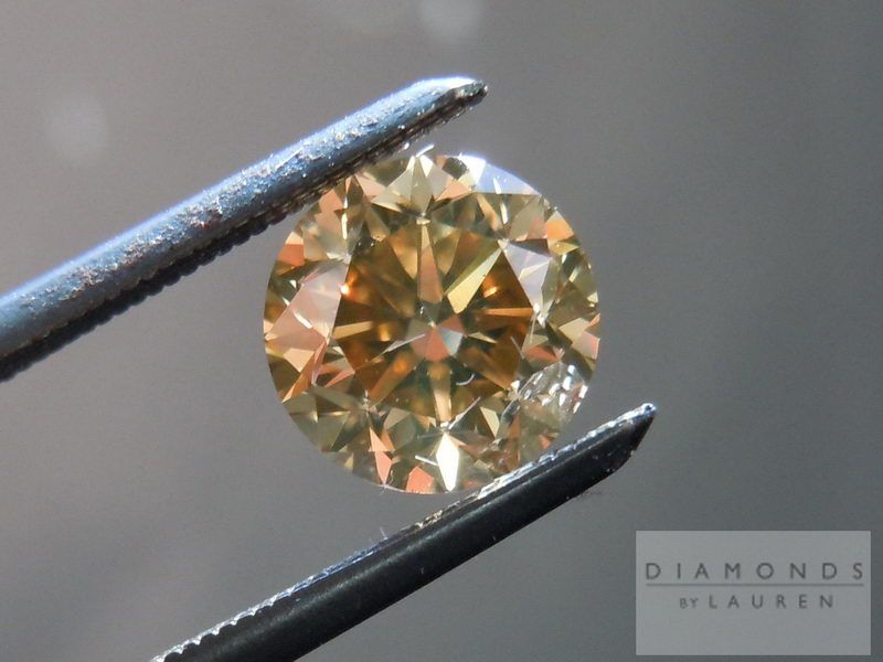 brown diamond round brilliant cut brown diamonds