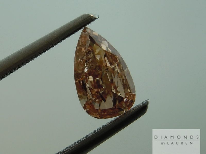 pink pear shape diamond
