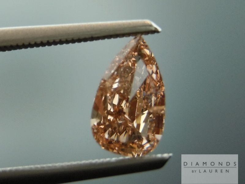 pink pear shape diamond