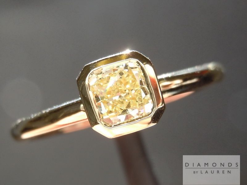 bezel set diamond ring