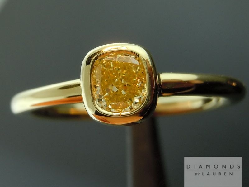 cushion cut diamond ring