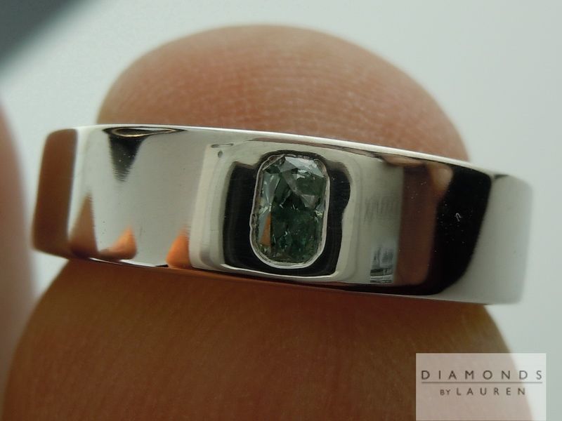 gia green diamond ring