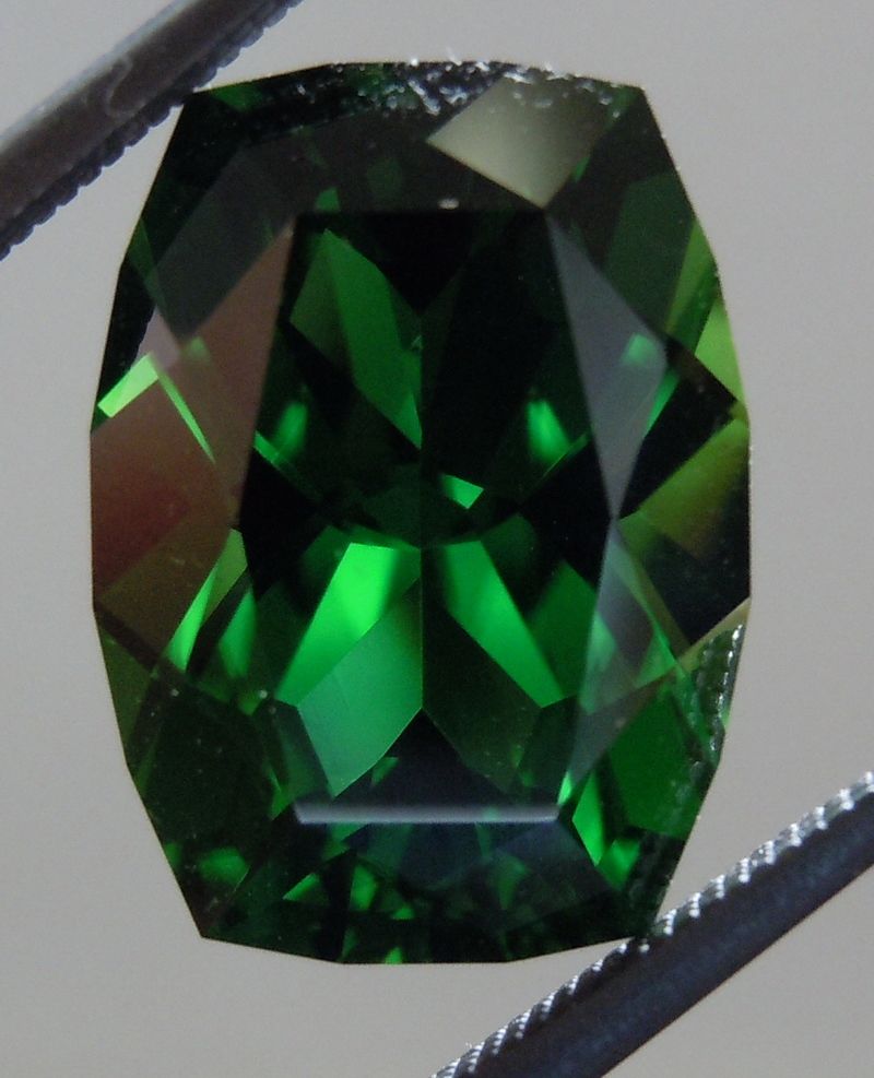 cushion cut chrome tourmaline