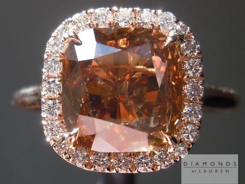 gia fancy dark orangy brown diamond ring