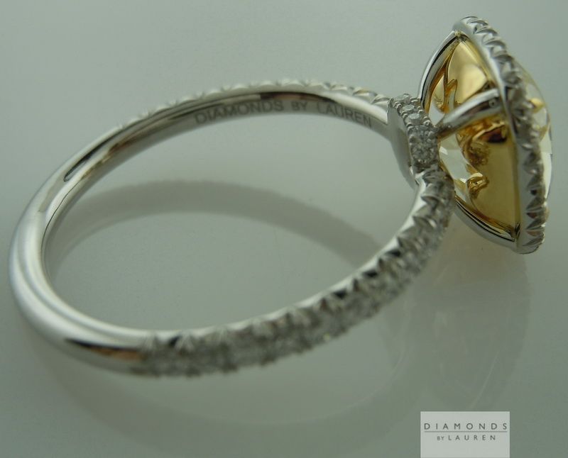 gia fancy yellow diamond ring