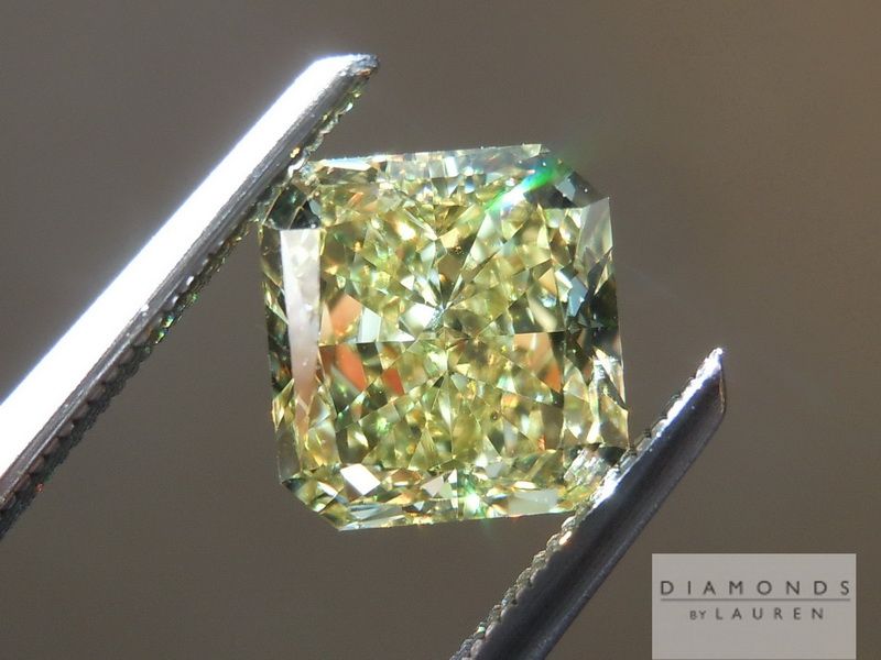 intense yellow radiant cut diamond