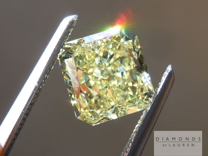 canary radiant cut diamond