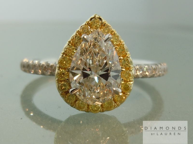 fancy yellow diamond ring