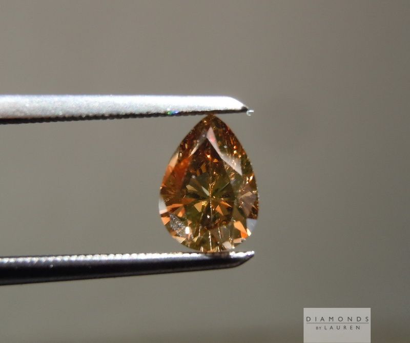 orangy brown diamond