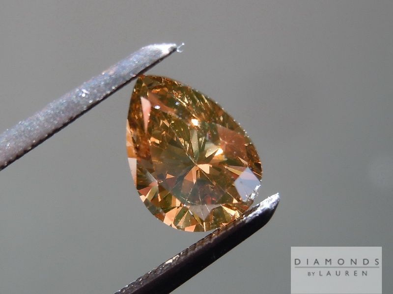 orangy brown diamond
