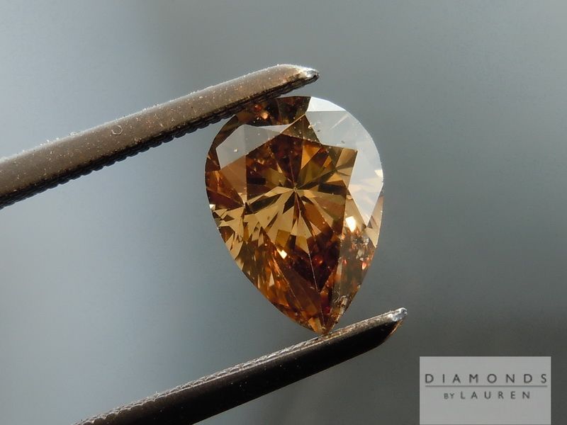 orangy brown diamond