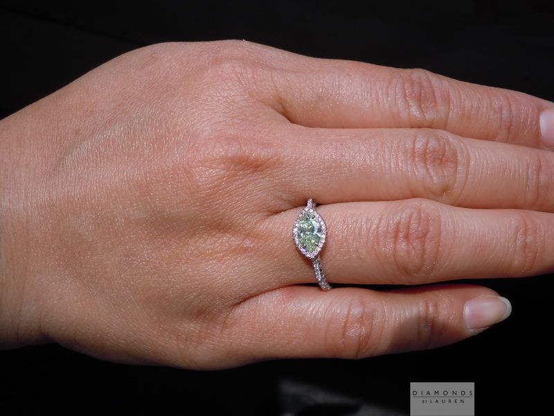 diamond halo ring