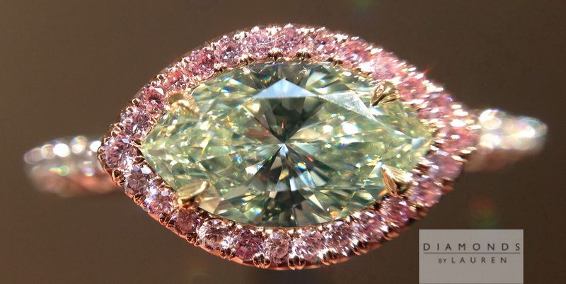 gia green diamond ring