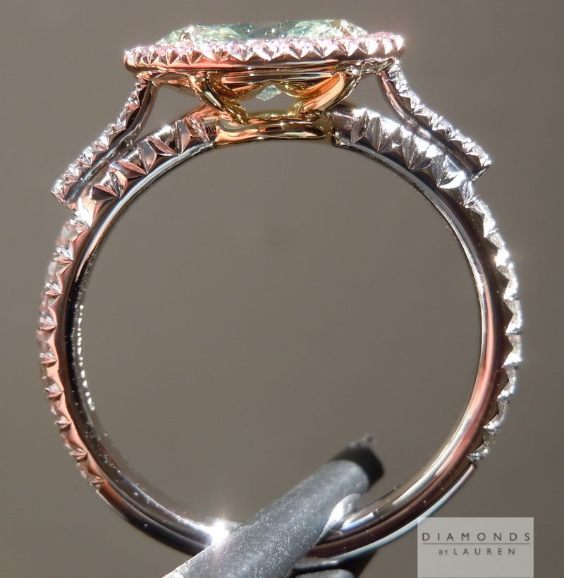 natural pink diamond ring